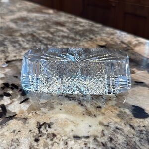 Elegant Crystal Glass Paperweight.